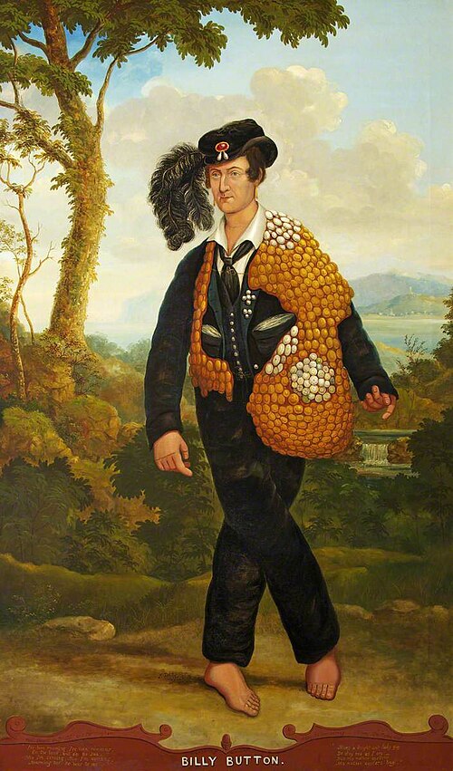 'The Singing Minstrel', Billy Button (b.c.1778–1838), 1830, John Church Dempsey