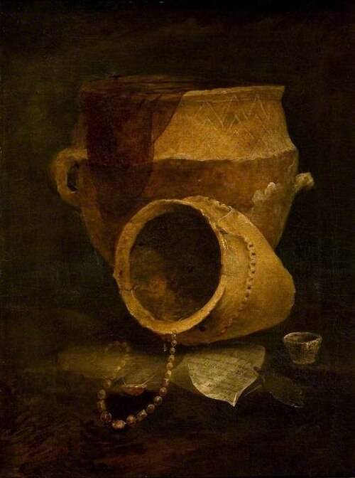 Two Biconical Urns from a Barrow at Winterslow, Wiltshire, 1814, Thomas Robert Guest