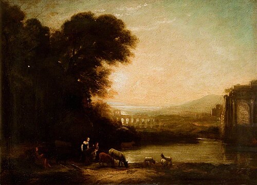 Evening (copy after Claude Lorrain), , Thomas Robson