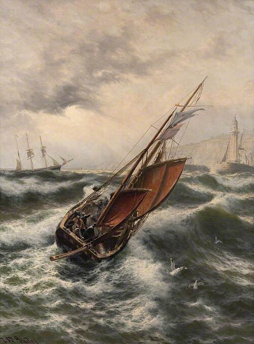 Stormy Night off Whitby, , Thomas Rose Miles