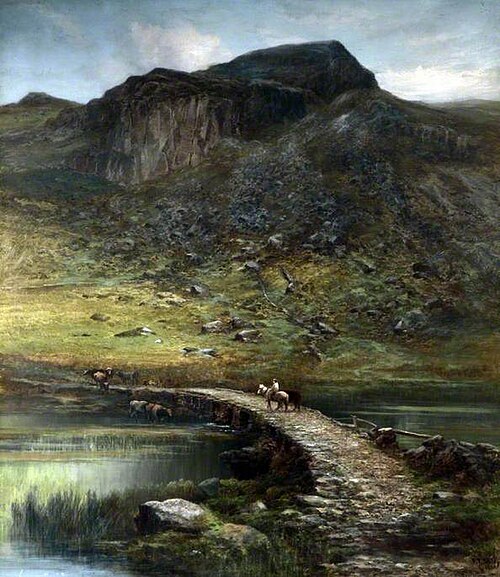 Mountain Tarn at Dolwyddelan, 1900, Fred Tom Sibley