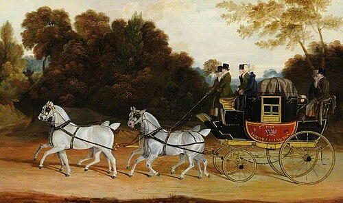 'The Wellington Coach’ (The Newcastle-York-London Mail), 1818, John Cordrey