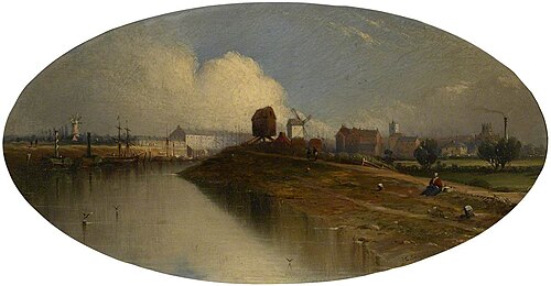 View of Wisbech from the North, 1846, John Coulson Sammons