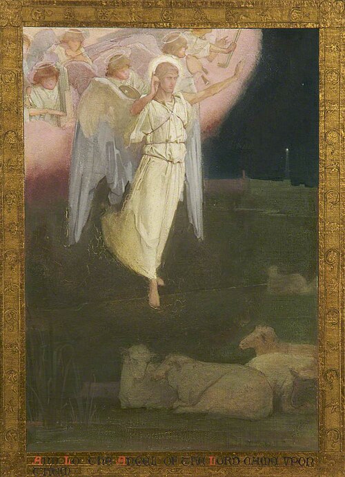 'And lo the Angel of the Lord came upon them', , John Crompton