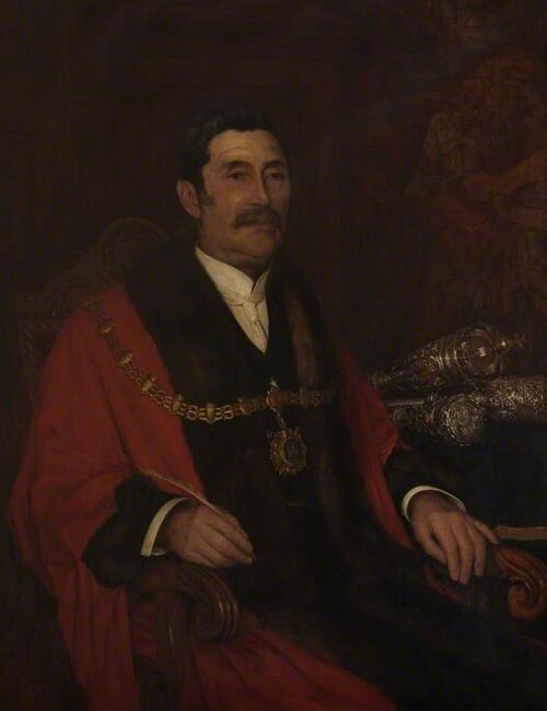 Alderman H. W. Pollard, JP, Mayor (1893–1895, 1904, 1906 & 1910), 1906, Frederick Brueton