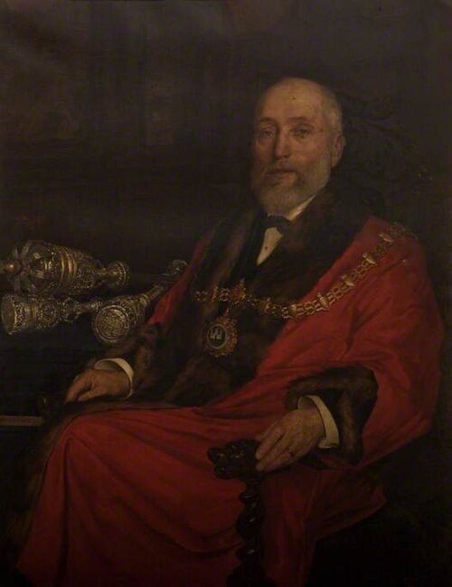 Alderman Charles Foster, Mayor (1890–1896), 1906, Frederick Brueton