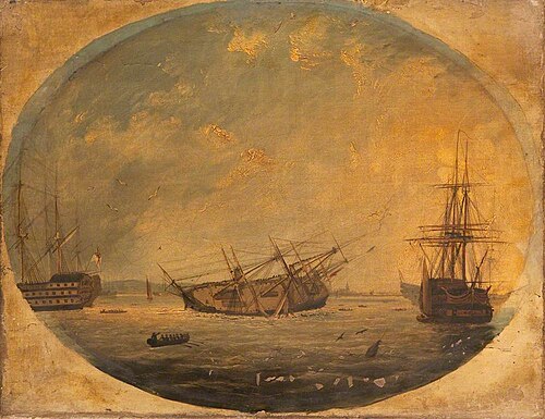 The Wreck of the 'Royal George', , Frederick Calvert