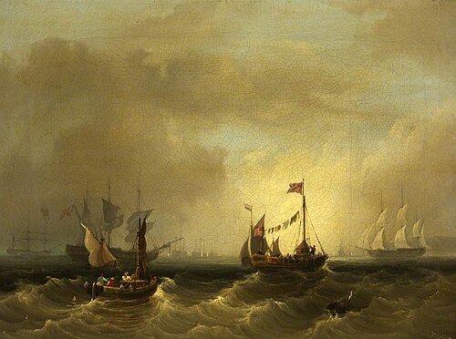 Seascape with Boats, , Frederick Calvert