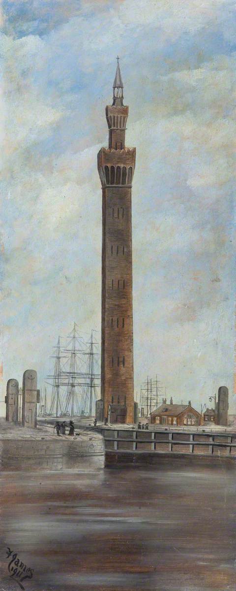 Royal Dock Tower, Grimsby, Lincolnshire, 1911, Frederick Charles James