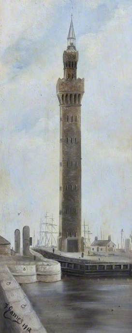 Royal Dock Tower, Grimsby, Lincolnshire, 1912, Frederick Charles James