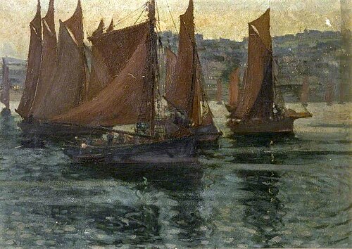 Brixham Harbour, Devon, , Thomas Todd Blaylock