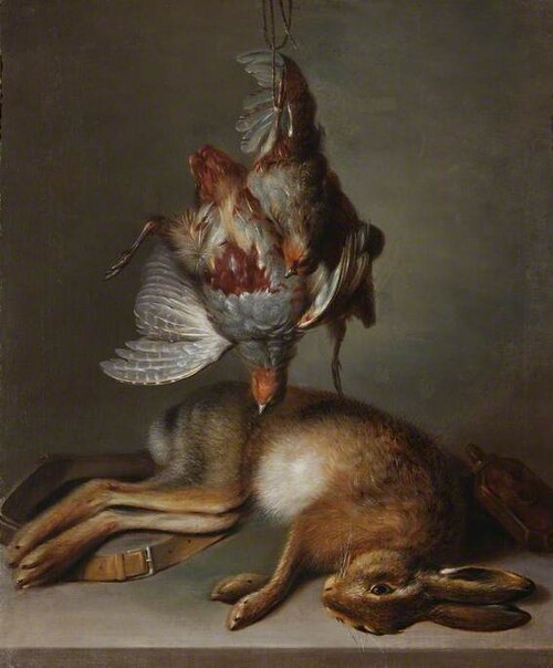 Still Life of Dead Hare and Partridge, , Frederick Charles Underhill
