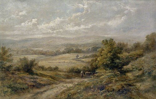 Downland Scene, 1890, Frederick Earp