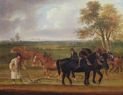 The Ploughing Match with John Gee, Ploughman, 1813, Thomas Weaver