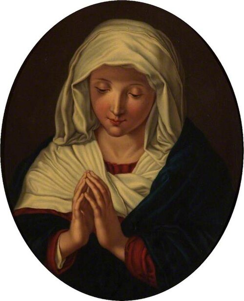 Nomes Virginis Mariae (copy of 'The Virgin in Prayer' by Sassoferrato), , Frederick Fortt
