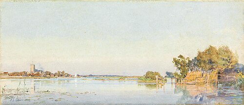 Christ Church Ferry, 1859, Frederick George Cotman