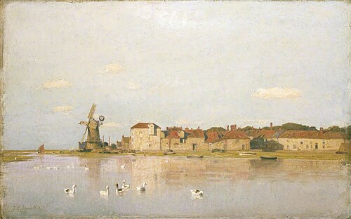 A Flood Tide at Cley-next-the-Sea, Norfolk, 1885, Frederick George Cotman