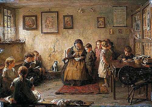 The Dame School, 1887, Frederick George Cotman