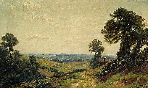 Valley of the Gipping, Suffolk, 1913, Frederick George Cotman