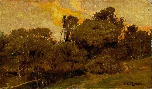 Landscape, Sunset, , Frederick George Cotman