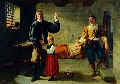 John Bunyan in Bedford Gaol, 1844, John Duval