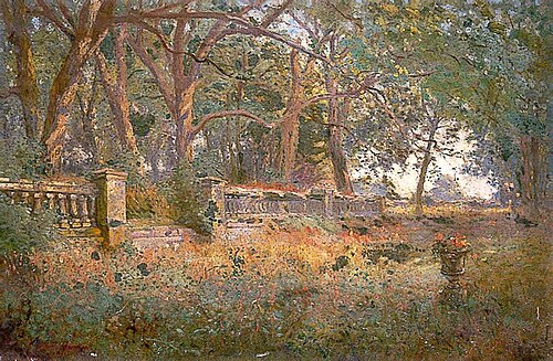 By the Lake, Swiss Gardens, 1929, Brook Harrison