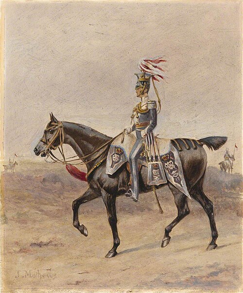 A Mounted Officer of the 17th Regiment of (Light) Dragoons (Lancers), c.1825, 1900, John Edward Chapman Mathews