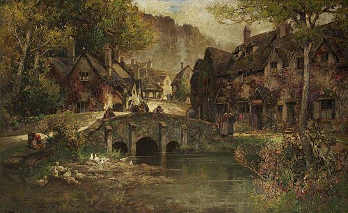 Castle Combe, 1912, Frederick John Bartram Hiles