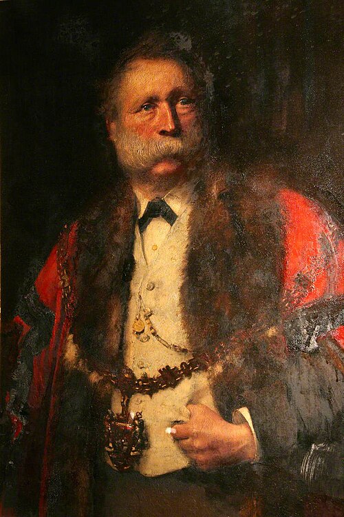 William Thomas of Lan, JP, Mayor of Swansea, 1877, John Ernest Breun