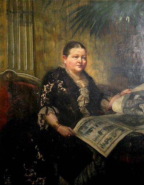 Portrait of a Mayoress of Swansea, 1884, John Ernest Breun