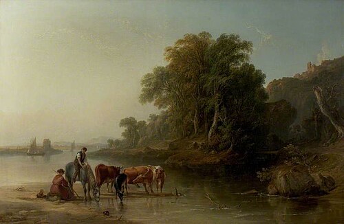 The Watering Place, 1840, John F. Tennant