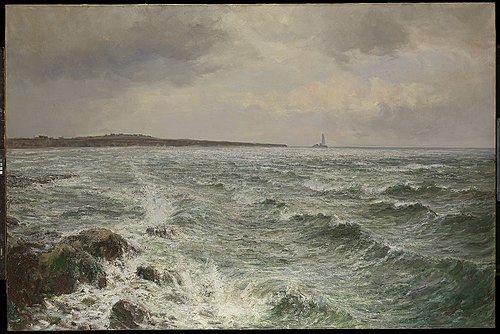 View of Whitley Bay, Northumberland, 1909, John Falconer Slater