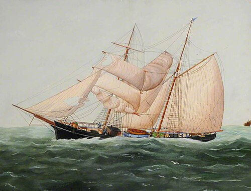 The Brigantine 'Henry' of Guernsey, 1886, John Fannen