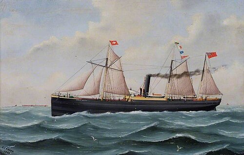 Steamship 'German Emperor', 1889, John Fannen