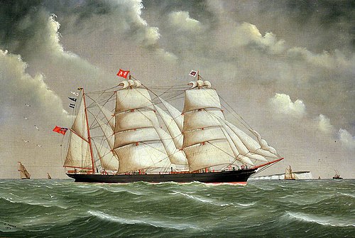 The barque Camphill, 1895, John Fannen