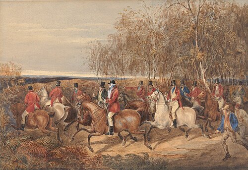 The Duke of Cumberland Riding With Mr. de Burgh's Hunt, , John Ferneley