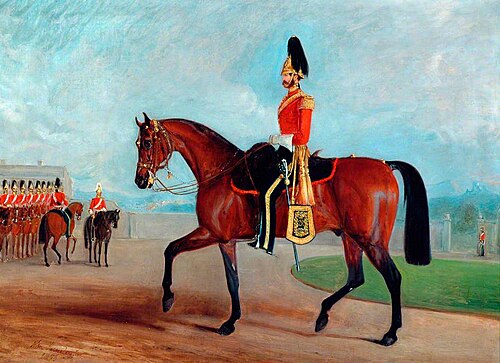 Lieutenant Colonel Arthur Bentinck, Commanding the 7th (Princess Royal's) Dragoon Guards (1854–1857), 1857, John Ferneley