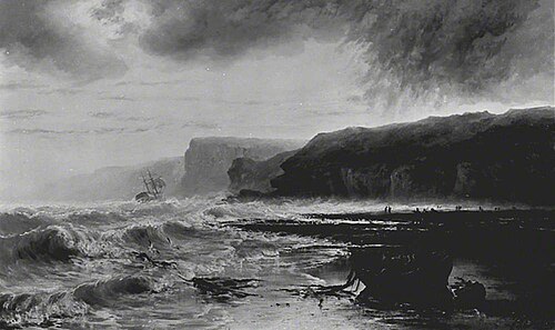 Scarborough Cliffs, North Yorkshire, 1893, John Francis Bland