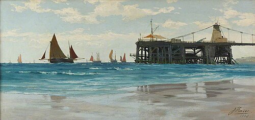 Chain Pier, Brighton, East Sussex, 1883, John Fraser