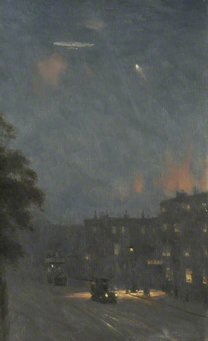The Zeppelin Raid over London, 8 September 1915, , John Fraser