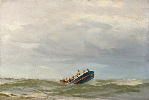 A lifeboat, 1920, John Fraser