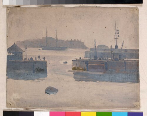 A coastal scene, , John Fraser