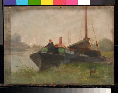 A barge, , John Fraser