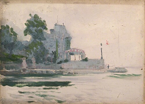 The Royal Yacht Squadron Club House at Ciowes (study), , John Fraser