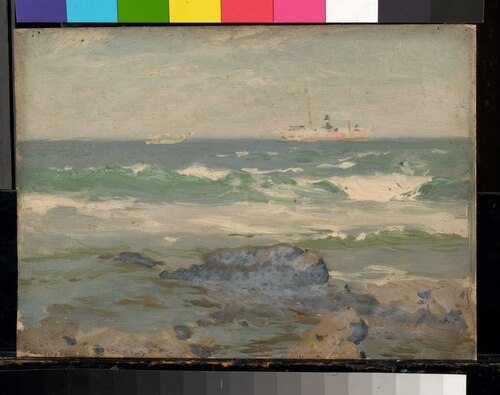 A coastal scene, , John Fraser
