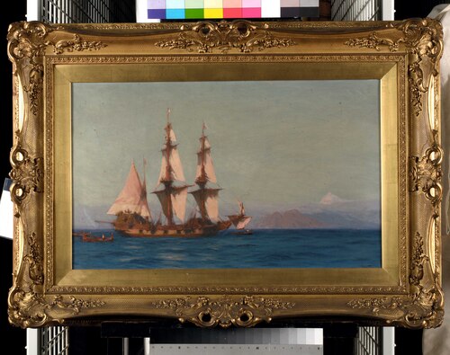 A ship off Tenerife, , John Fraser