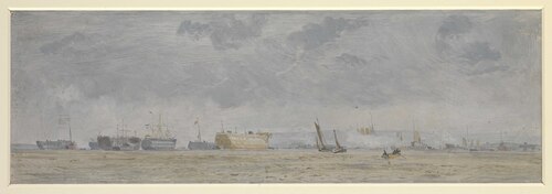 Hulks off Portsmouth, , John Fraser