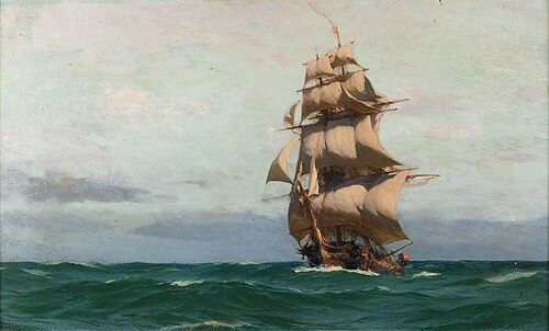 A frigate, , John Fraser