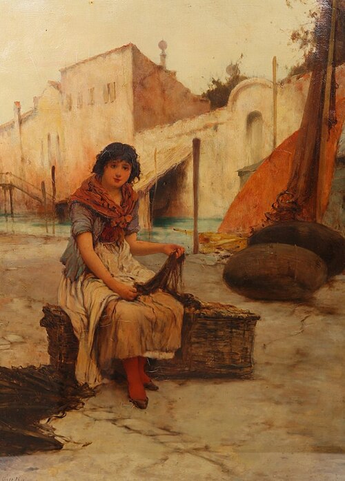 Neapolitan Fisher Girl, 1866, Oliver Rhys