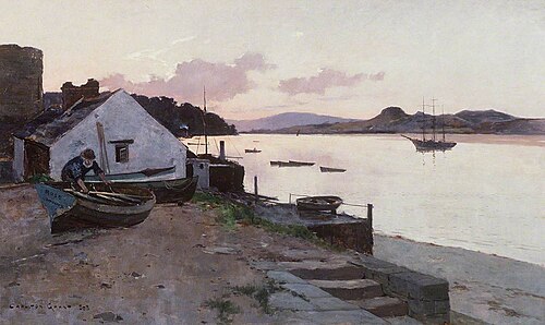 The Conway River Looking Seawards, 1893, Carleton Grant